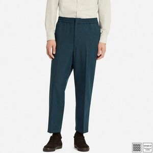 Uniqlo U. Christian Lemaire Men’s LARGE Wide Fit Ankle PantsTeal